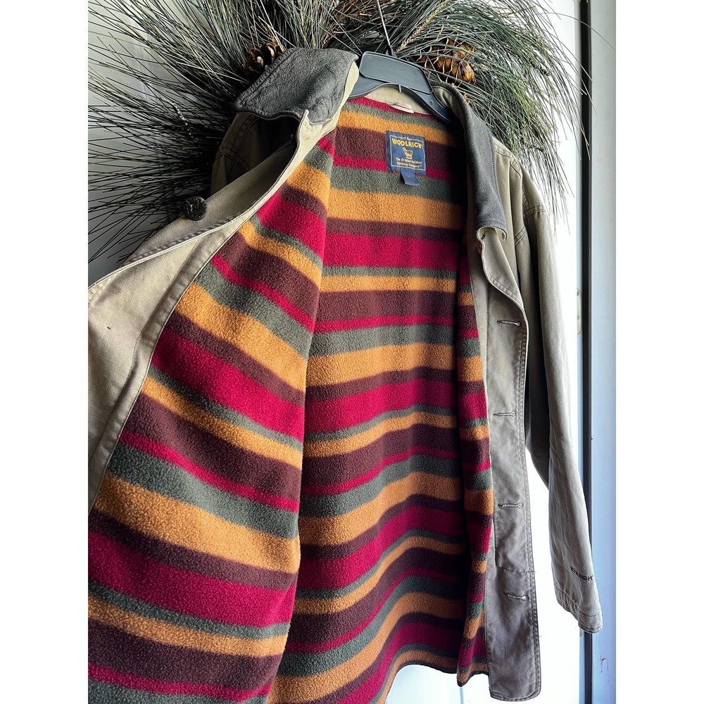 Woolrich Mens fleece lined jacket/coat/outerwear Size L